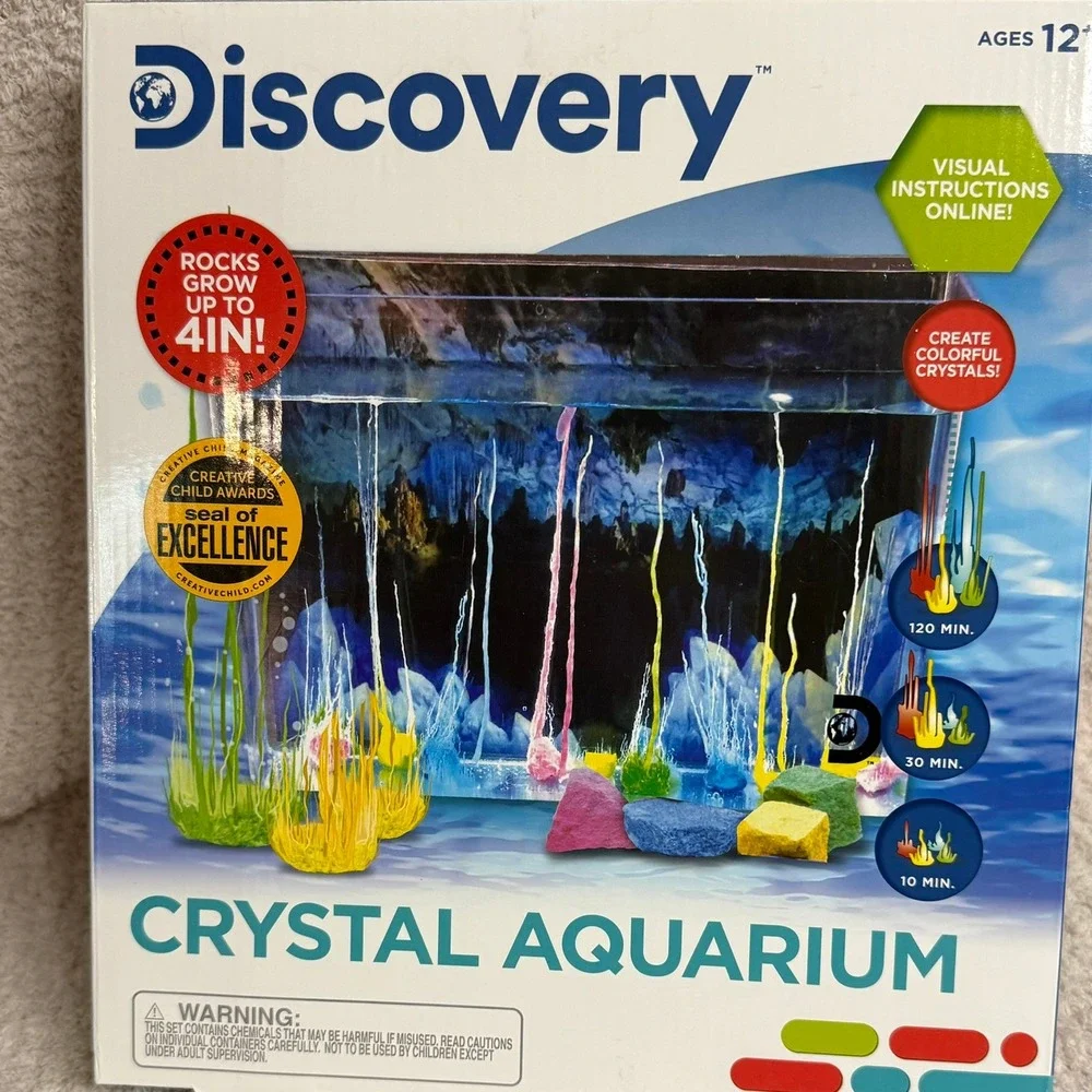 Discovery Crystal Aquarium Grow Rocks Up to 4in Visual Instructions‎